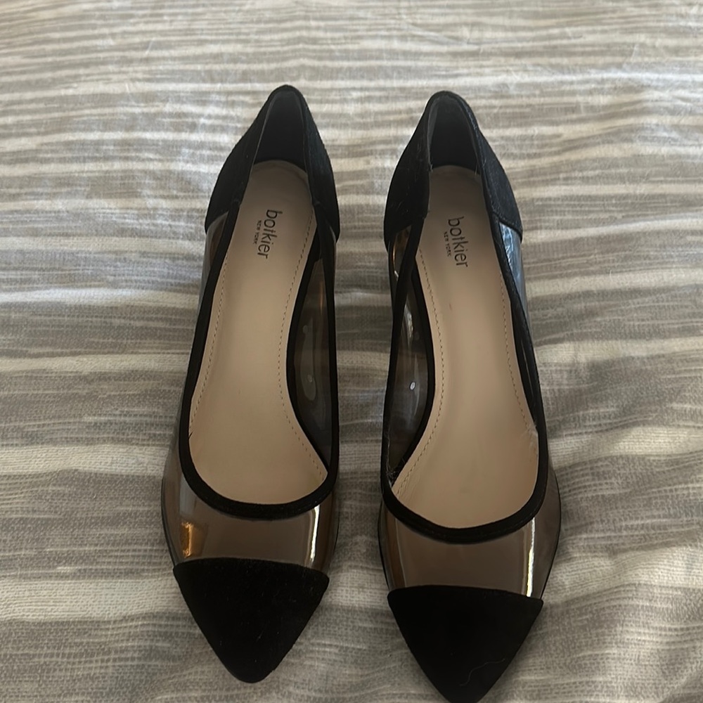 Botkier black pumps - suede with clear strips